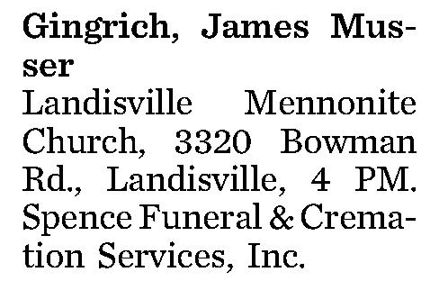 Gingrich, James Musser 