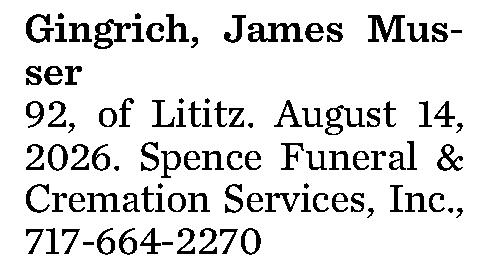 Gingrich, James Musser 