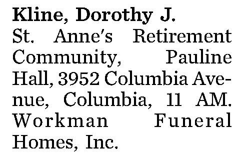 Kline, Dorothy J. 