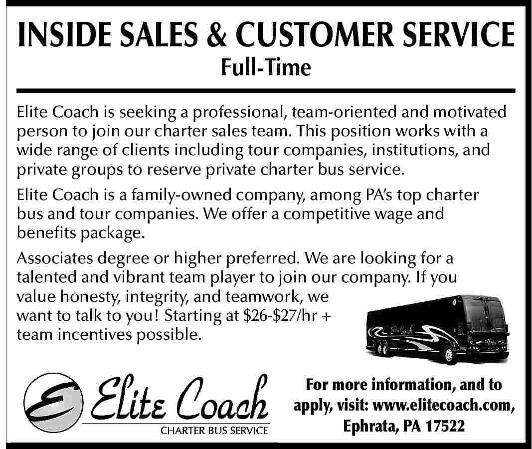 INSIDE SALES & 