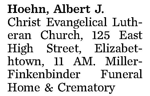 Hoehn, Albert J. 