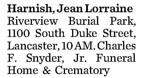 Harnish, Jean Lorraine 