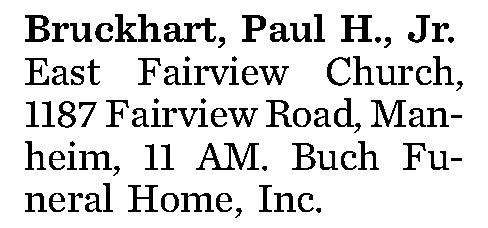Bruckhart, Paul H., 