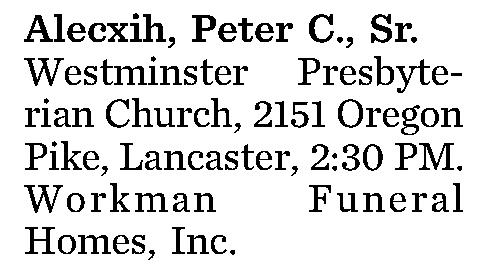 Alecxih, Peter C., 
