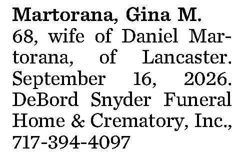 Martorana, Gina M. 