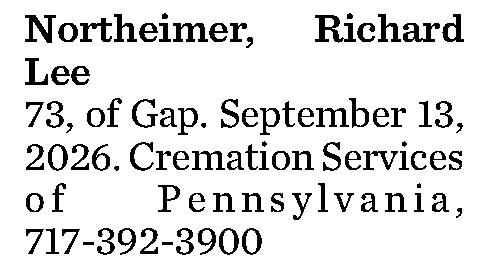 Northeimer, Richard Lee 