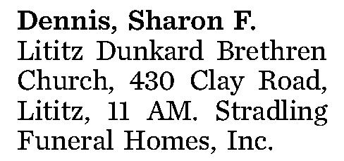 Dennis, Sharon F. 