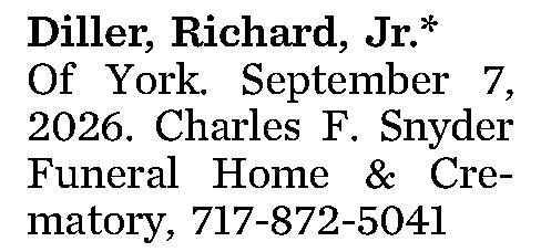 Diller, Richard, Jr.* 