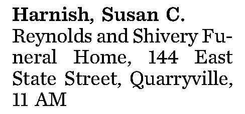 Harnish, Susan C. 