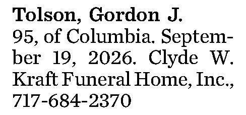 Tolson, Gordon J. 