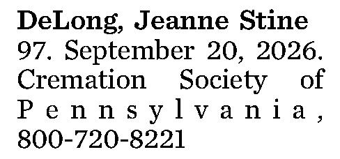 DeLong, Jeanne Stine 