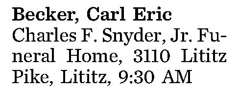 Becker, Carl Eric 