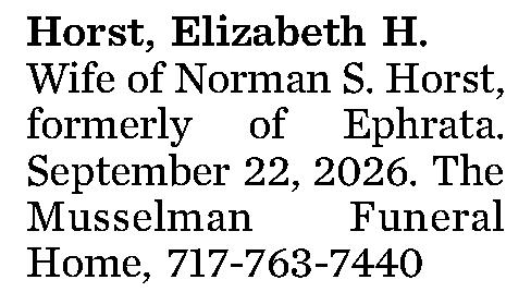 Horst, Elizabeth H. 