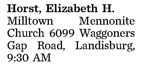 Horst, Elizabeth H. 