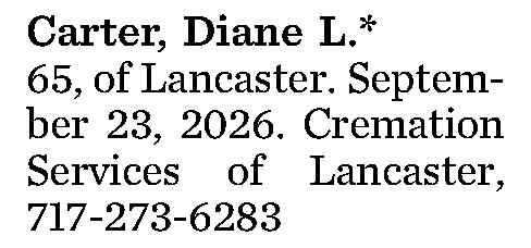 Carter, Diane L.* 