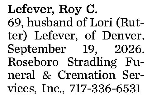 Lefever, Roy C. 