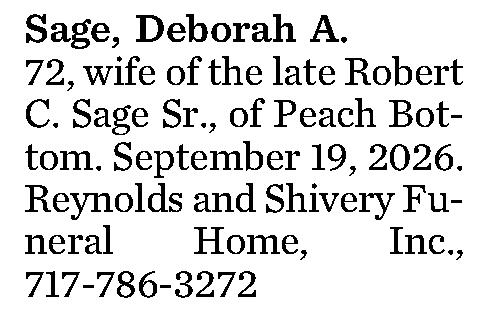 Sage, Deborah A. 