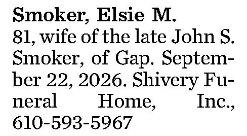 Smoker, Elsie M. 