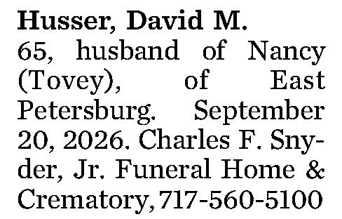 Husser, David M. 