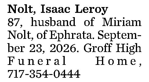 Nolt, Isaac Leroy 