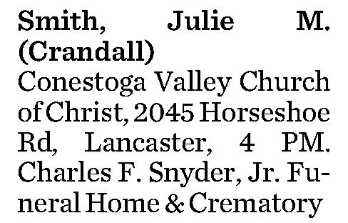 Smith, Julie M. 