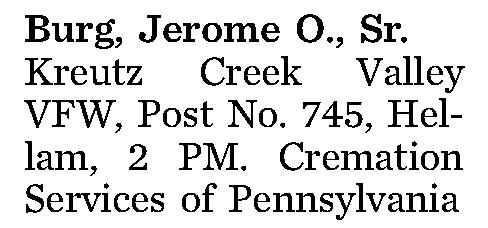 Burg, Jerome O., 