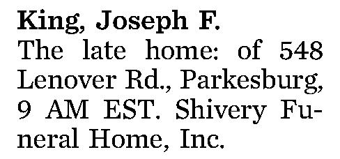 King, Joseph F. 