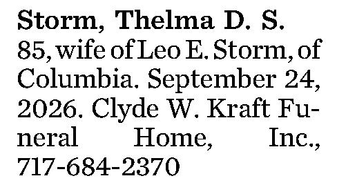 Storm, Thelma D. 