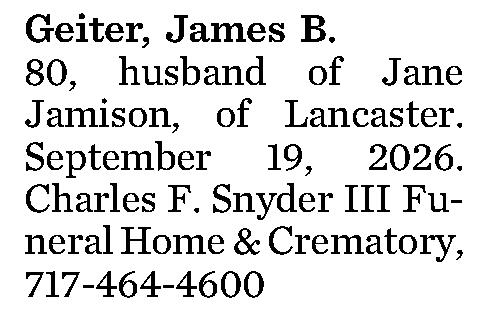 Geiter, James B. 