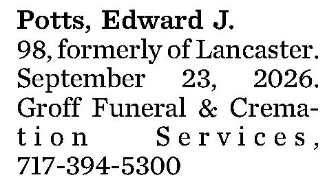 Potts, Edward J. 