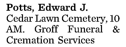 Potts, Edward J. 