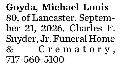 Goyda, Michael Louis 