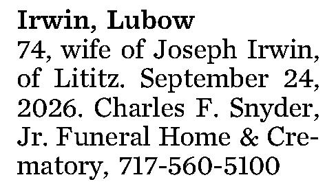 Irwin, Lubow 74, 