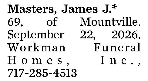 Masters, James J.* 