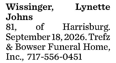 Wissinger, Lynette Johns 