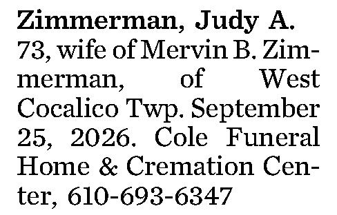 Zimmerman, Judy A. 