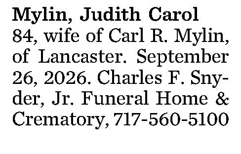 Mylin, Judith Carol 
