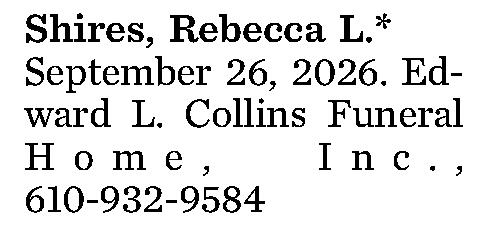 Shires, Rebecca L.* 