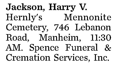 Jackson, Harry V. 