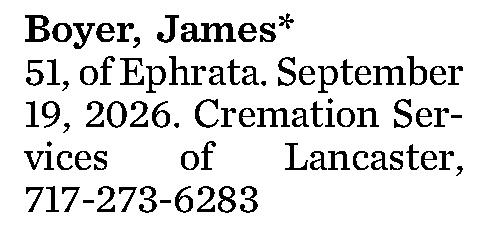 Boyer, James* 51, 