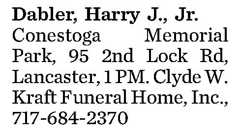 Dabler, Harry J., 