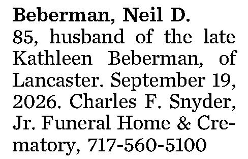 Beberman, Neil D. 