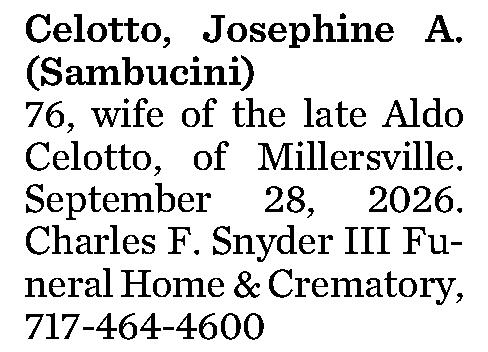 Celotto, Josephine A. 