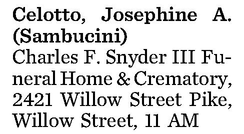 Celotto, Josephine A. 