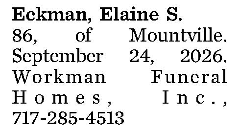 Eckman, Elaine S. 