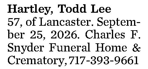 Hartley, Todd Lee 
