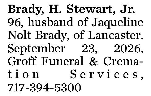 Brady, H. Stewart, 