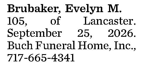 Brubaker, Evelyn M. 
