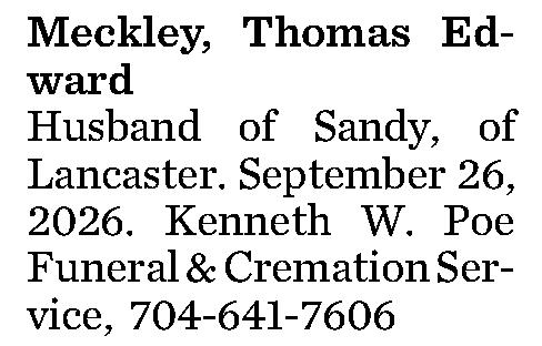 Meckley, Thomas Edward 
