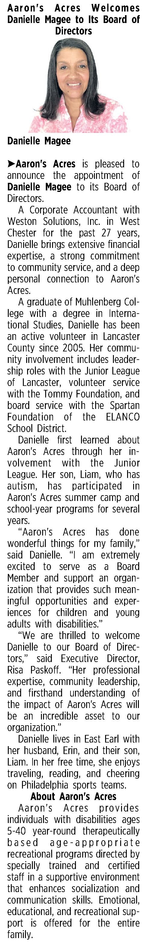 Aarons Acres Welcomes 